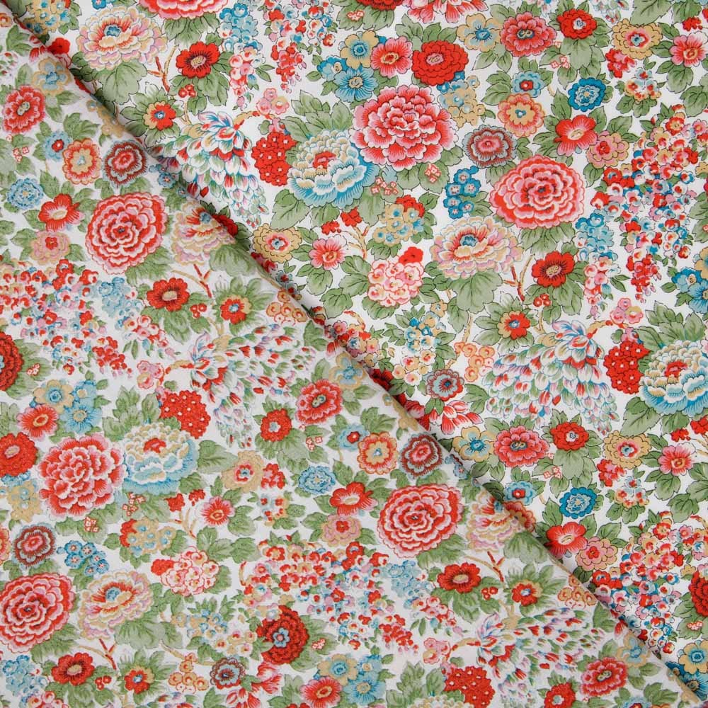 Tecido Liberty London Romance Encarnado - Ribes y Casals