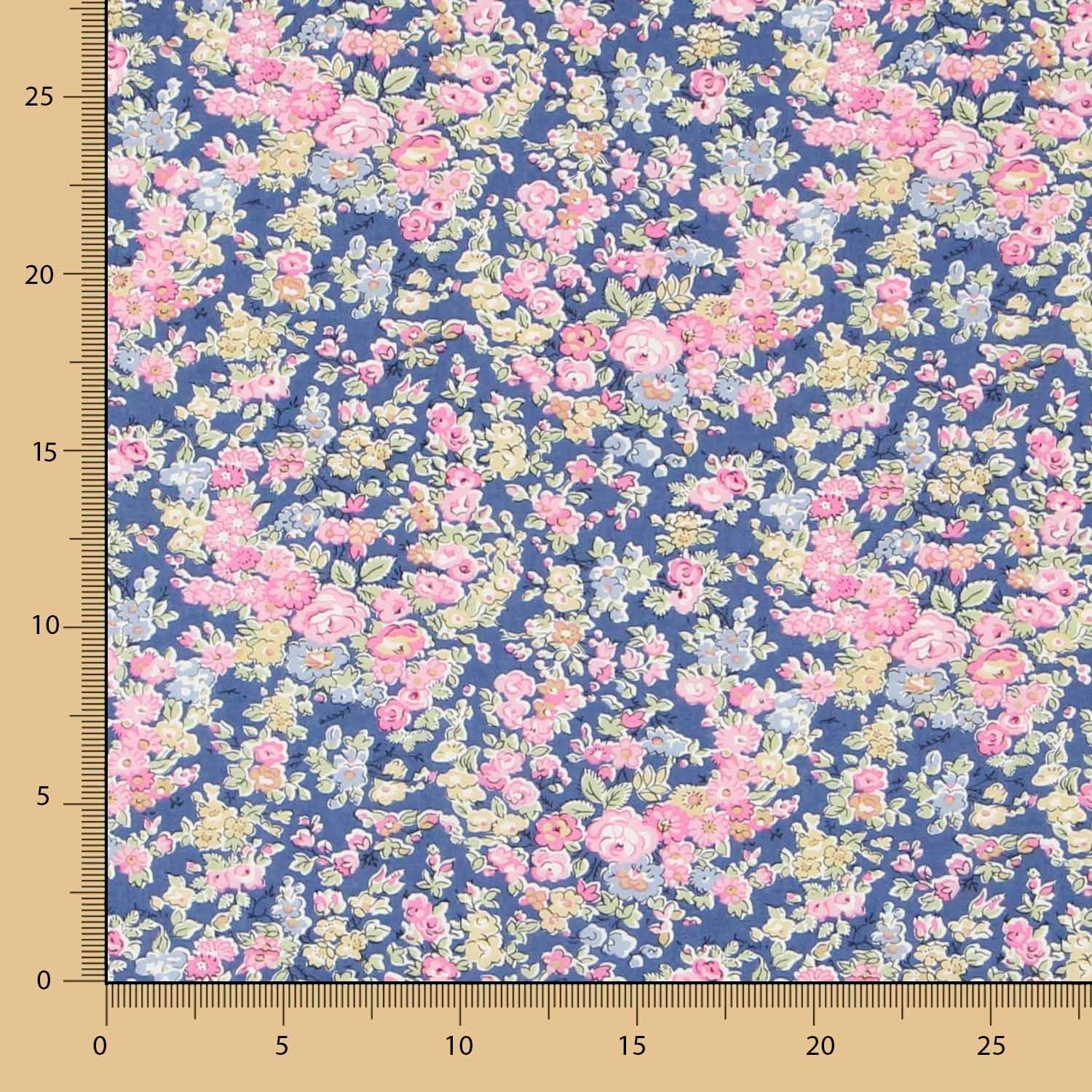 Tecido Liberty London Romance Encarnado - Ribes y Casals