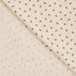 Linho Estampado Corações Cinzento - Ribes y Casals