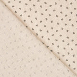 Linho Estampado Corações Cinzento - Ribes y Casals