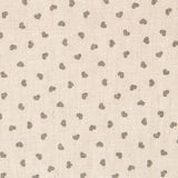 Linho Estampado Corações Cinzento - Ribes y Casals