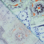 Linho Estampado Étnico Turquesa - Ribes y Casals