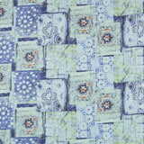 Linho Estampado Étnico Turquesa - Ribes y Casals