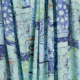 Linho Estampado Étnico Turquesa - Ribes y Casals