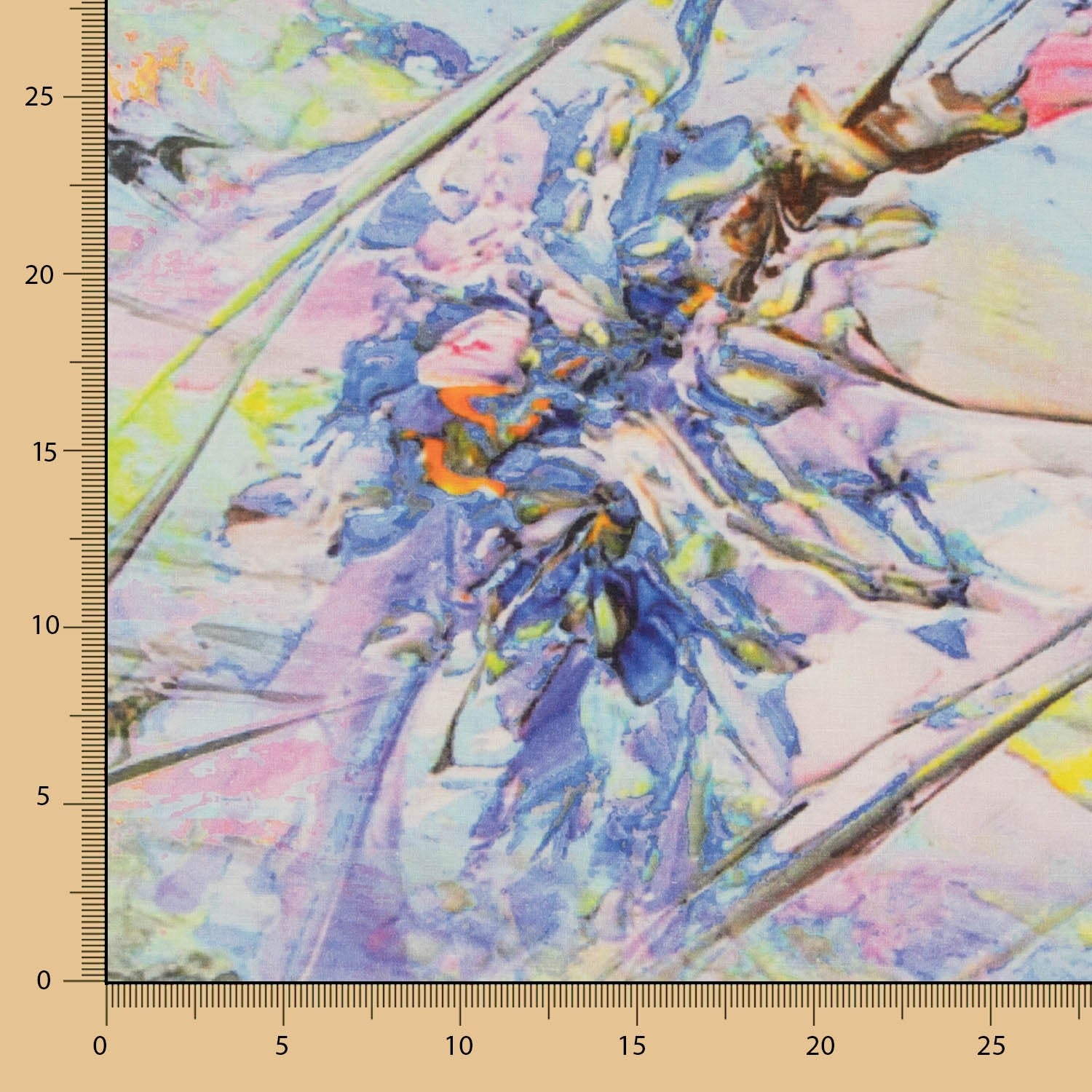 Linho Estampado Flores Multicolorido - Ribes y Casals