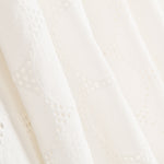 Linho Bordado Geométrico Branco - Ribes y Casals