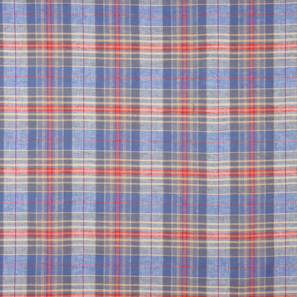 Linho Viscose Xadrez Lavanda - Ribes y Casals