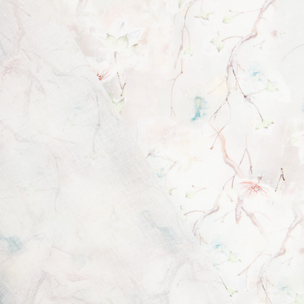 Linho Estampado Botanic Pedra - Ribes y Casals