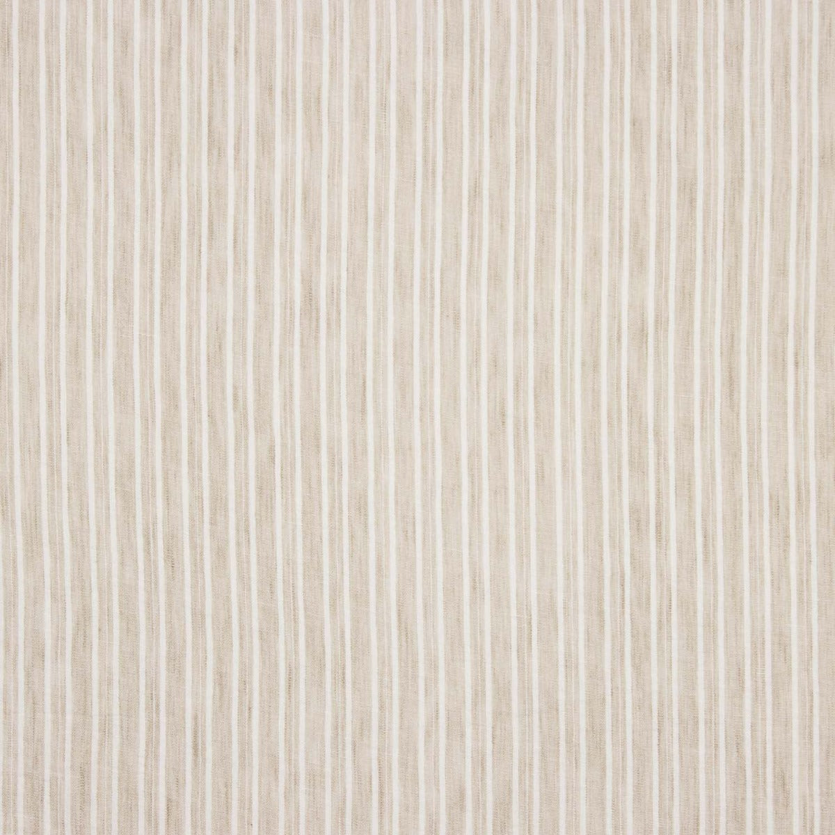 Linho Estampado Riscas Bege e Branco - Ribes y Casals