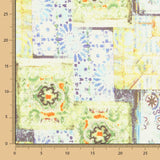 Linho Estampado Étnico Verde - Ribes y Casals