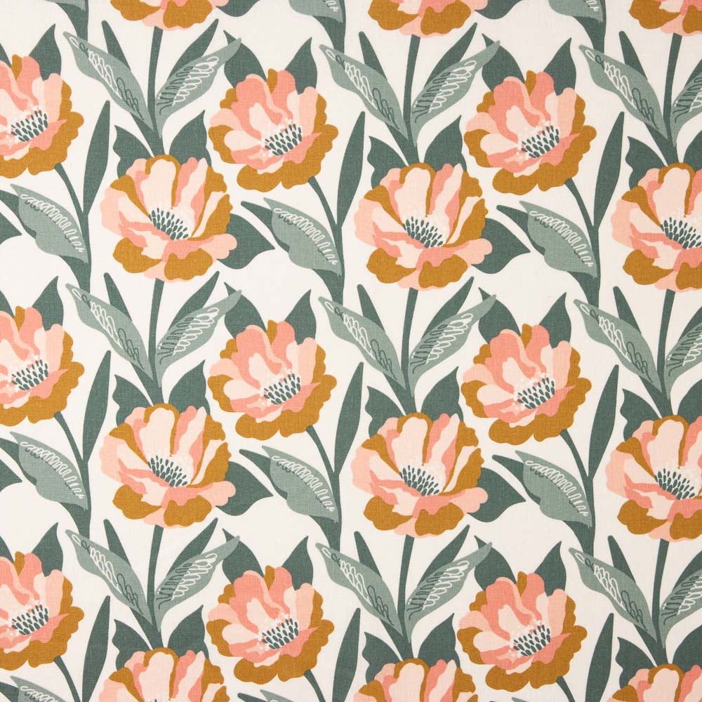 Linho Viscose Flores Karina - Ribes y Casals