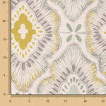 Linho Grosso Estampado Floral Mostarda - Ribes y Casals