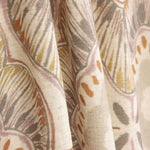 Linho Grosso Estampado Floral Telha - Ribes y Casals