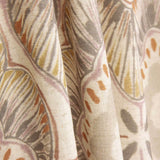 Linho Grosso Estampado Floral Telha - Ribes y Casals