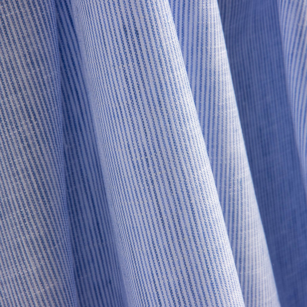 Linho Multi Listras Azul - Ribes y Casals