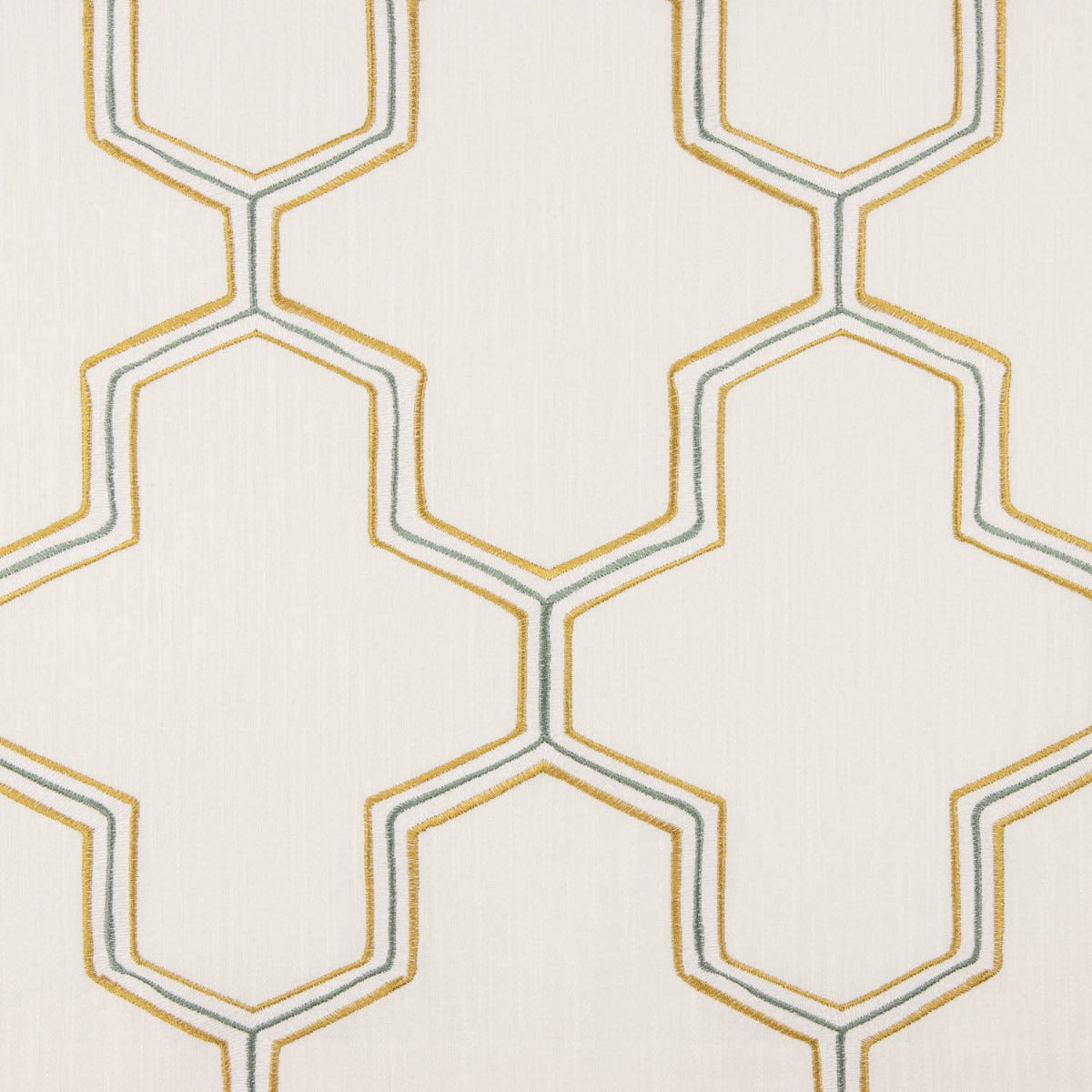 Linho Rústico Grosso Bordado Hexa - Ribes y Casals