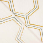 Linho Rústico Grosso Bordado Hexa - Ribes y Casals