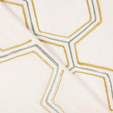 Linho Rústico Grosso Bordado Hexa - Ribes y Casals