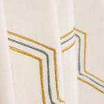 Linho Rústico Grosso Bordado Hexa - Ribes y Casals