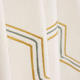 Linho Rústico Grosso Bordado Hexa - Ribes y Casals