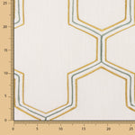 Linho Rústico Grosso Bordado Hexa - Ribes y Casals