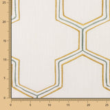 Linho Rústico Grosso Bordado Hexa - Ribes y Casals