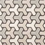 Linho Rústico Grosso Bordado Trigonometria - Ribes y Casals