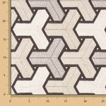 Linho Rústico Grosso Bordado Trigonometria - Ribes y Casals