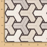 Linho Rústico Grosso Bordado Trigonometria - Ribes y Casals