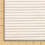 Retal Lino Rústico Tapicería Mini Raya Crudo 125x280 cm - Ribes y Casals