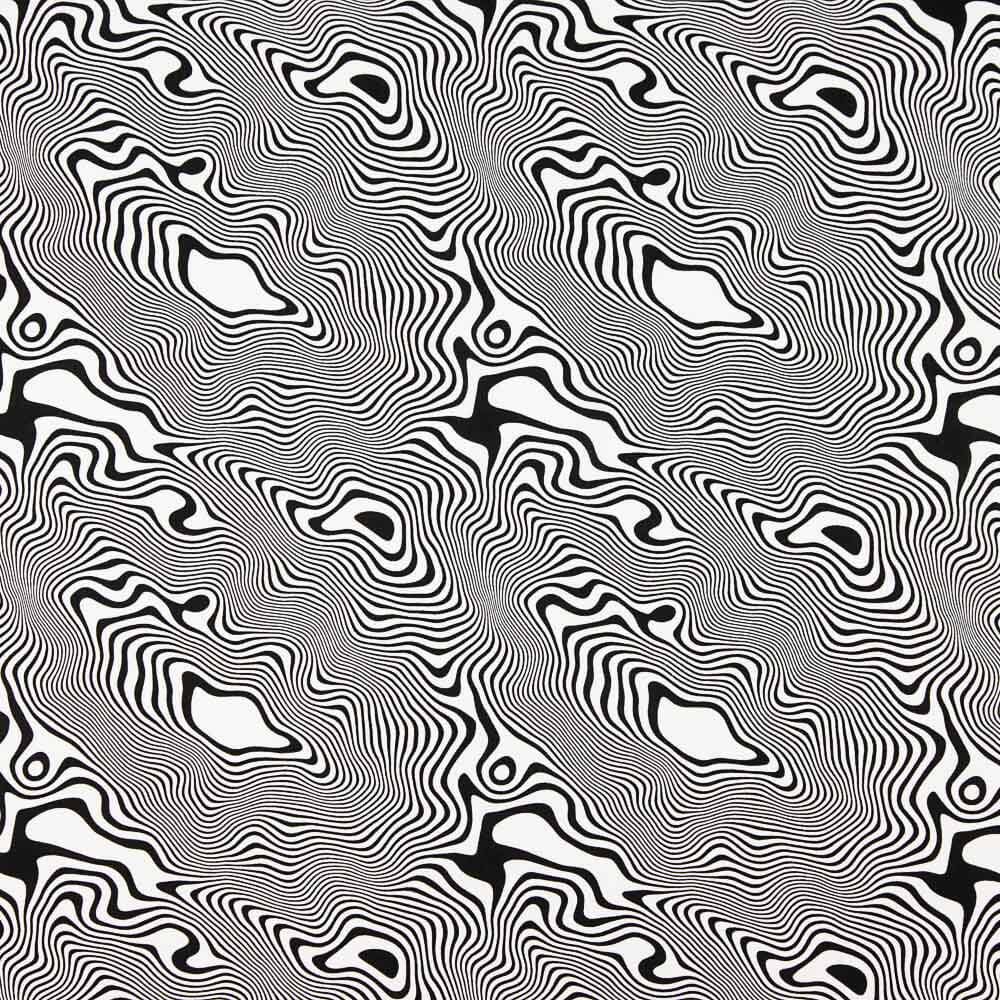 Lino Viscosa Abstracto Blanco - Ribes y Casals