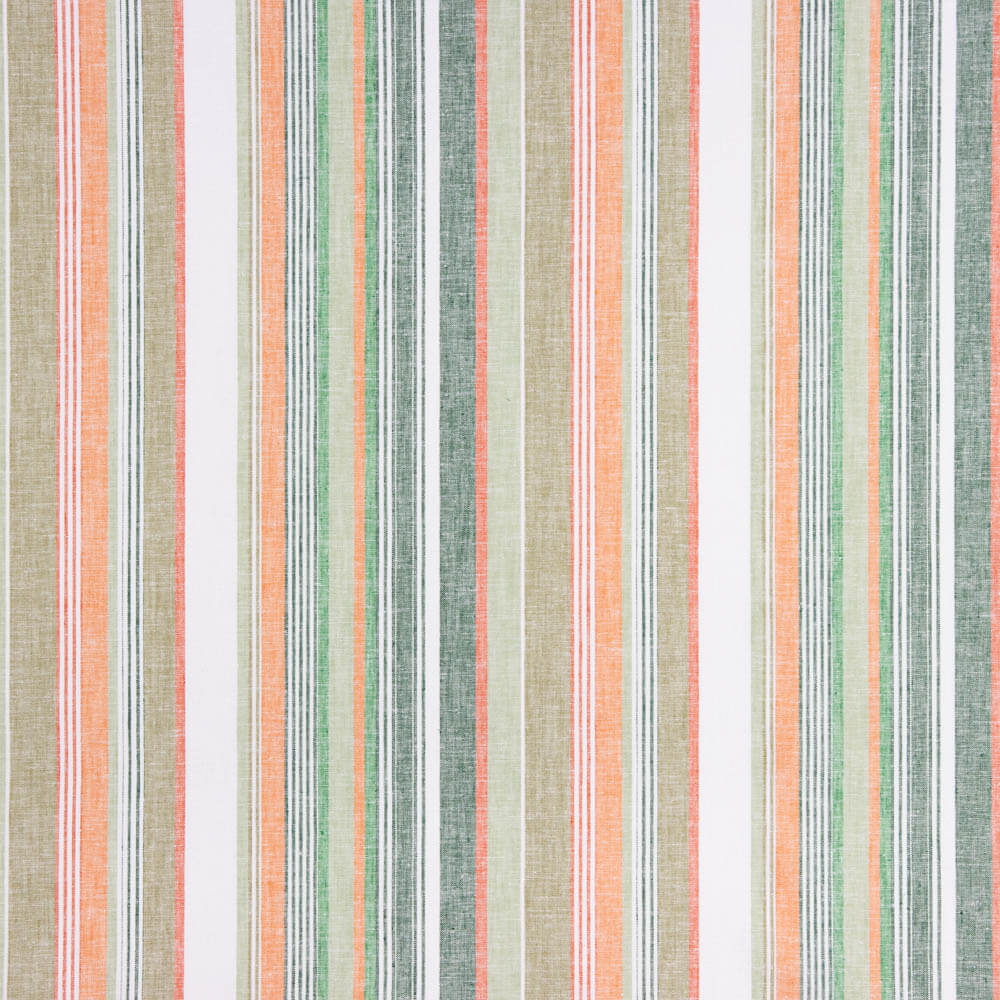Linho Viscose Multilistras Verde - Ribes y Casals