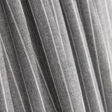 Retal Lino Viscosa Oxford Rayado Gris Claro 90x140 cm - Ribes y Casals