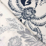 Algodão Linho Estampado Caxemira Azul-marinho - Ribes y Casals