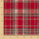 Loden Poliéster Xadrez Vermelho - Ribes y Casals