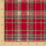 Loden Poliéster Xadrez Vermelho - Ribes y Casals