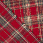 Loden Poliéster Xadrez Vermelho - Ribes y Casals