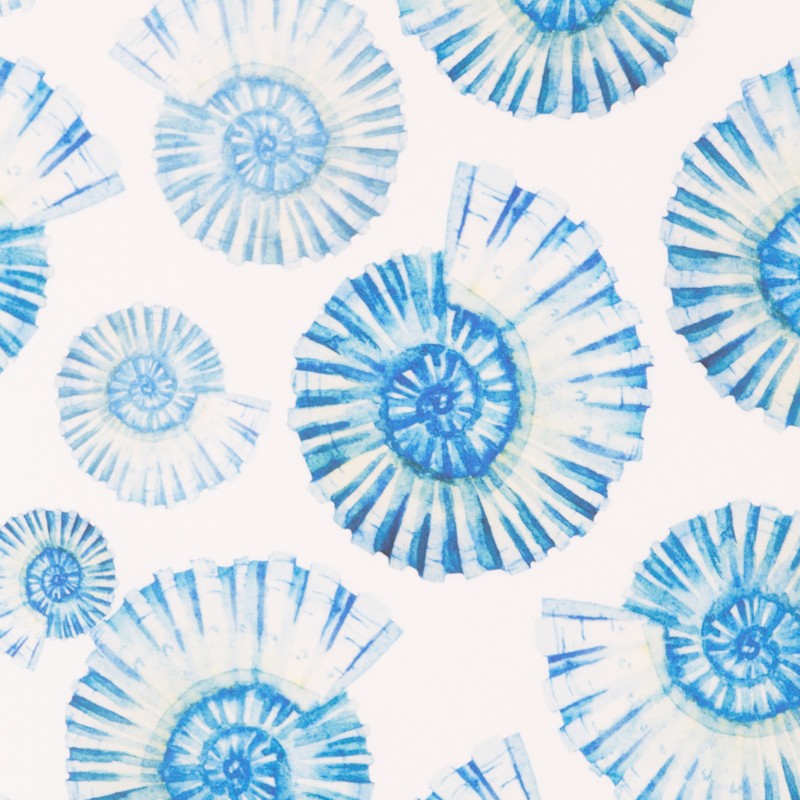 Lona Exterior Caracolas Azul - Ribes y Casals