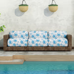 Lona Exterior Caracolas Azul - Ribes y Casals