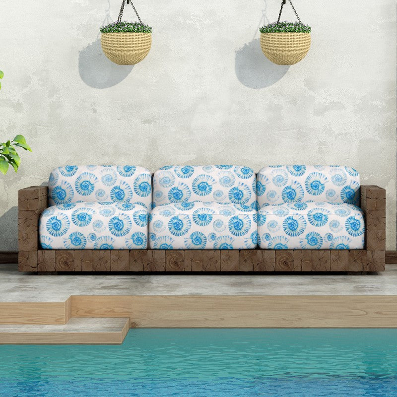 Lona Exterior Caracolas Azul - Ribes y Casals