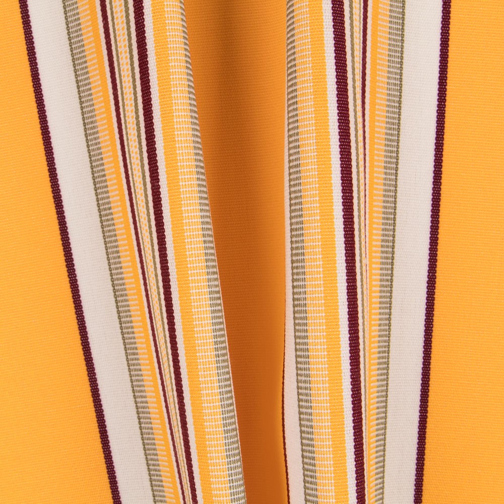 Lona para exterior em Teflon com riscas largas variáveis, amarela, 320 cm - Ribes y Casals