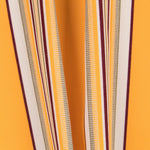Lona para exterior em Teflon com riscas largas variáveis, amarela, 320 cm - Ribes y Casals