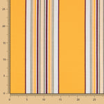 Lona para exterior em Teflon com riscas largas variáveis, amarela, 320 cm - Ribes y Casals