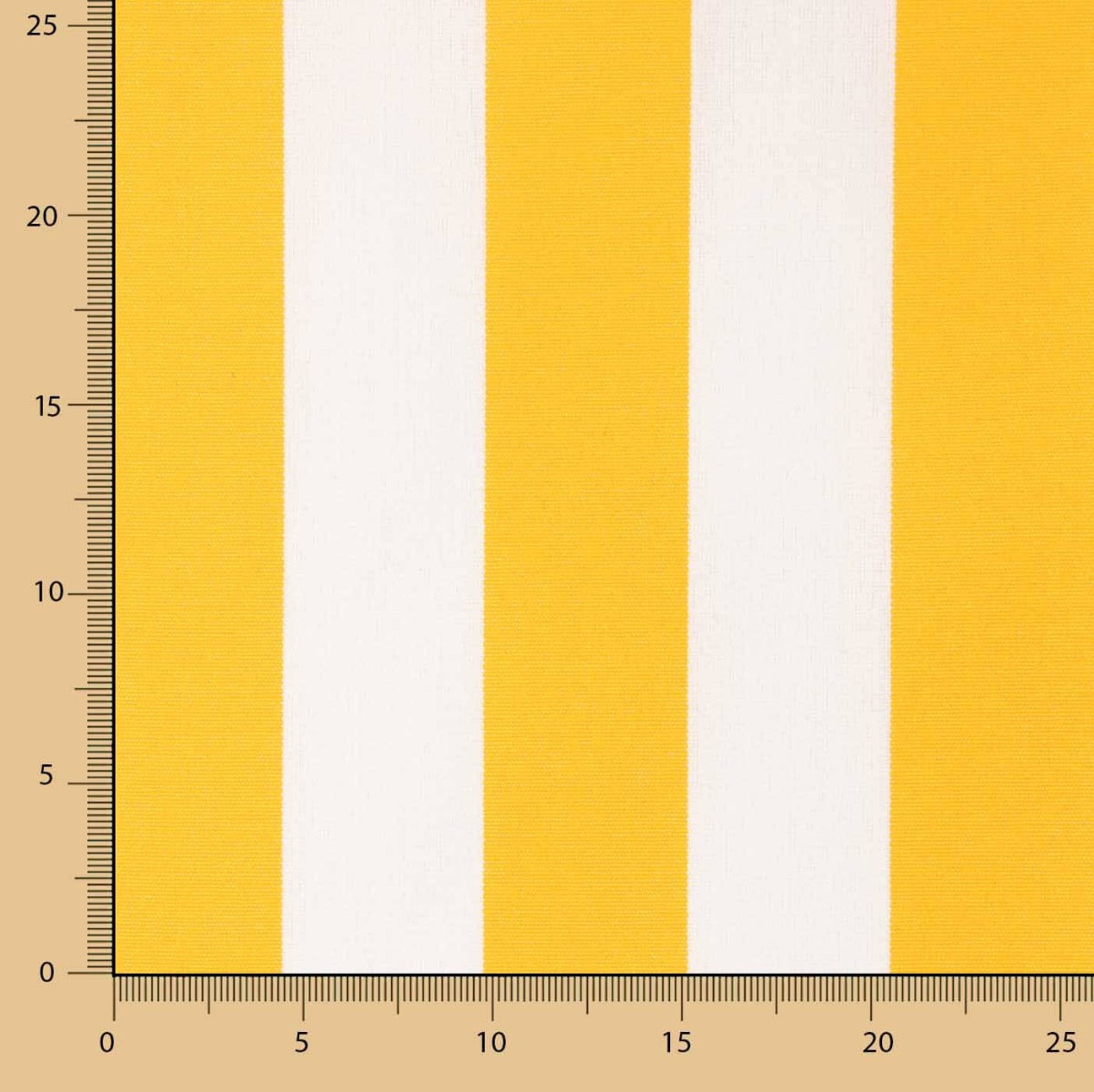 Lona Exterior Teflon Listrada Amarela 320 cm - Ribes y Casals