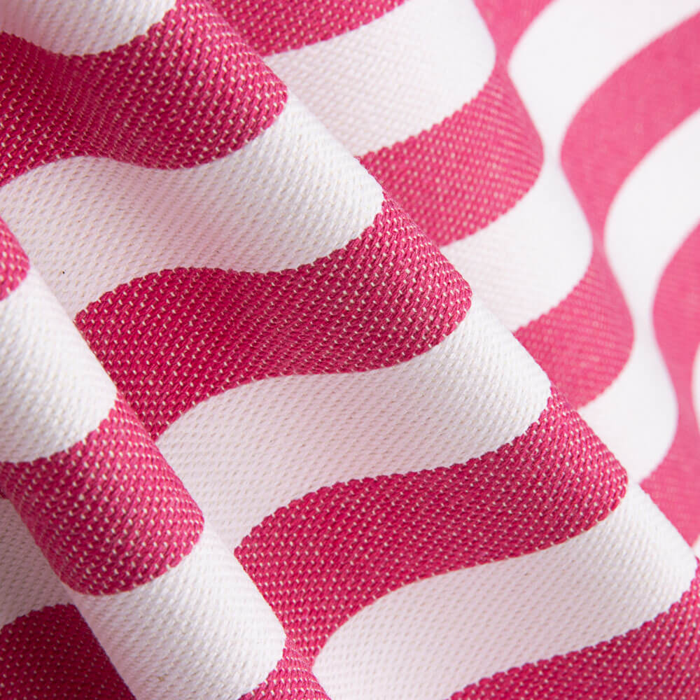 Loneta Rústica Listrada Coral - Ribes y Casals