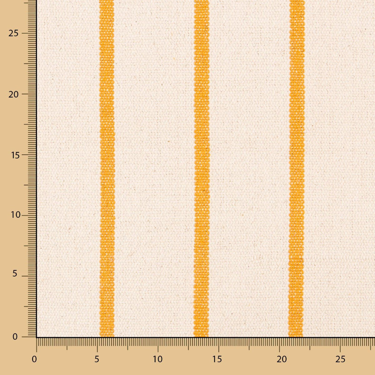 Tecido Saco de Grão Listras Amarelo - Ribes y Casals