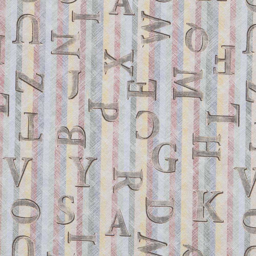 Tecido Lona Abecedário Colorido - Ribes y Casals