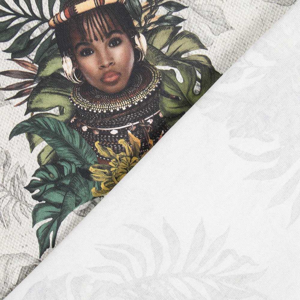 Retal Loneta Algodón African Warriors 170x280 cm - Ribes y Casals