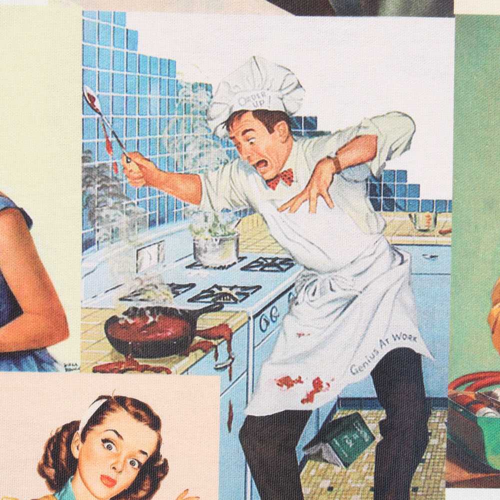 Lona de Algodão Estampada 50&#39;s - Ribes y Casals