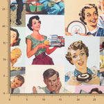 Lona de Algodão Estampada 50&#39;s - Ribes y Casals